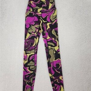Lululemon Boom Bloom Chartreuse High Rise  Wunder leggings size 4 Rare!